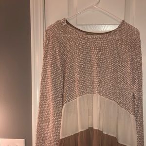 Knit longsleeve multicolor shirt